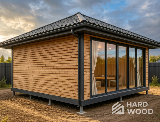 Деревянная беседка с 4-скатная №97 - фото 2273