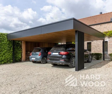 Односкатный навес для двух авто №112 - фото 1285