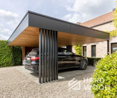 Односкатный навес для двух авто №112 - фото 1286